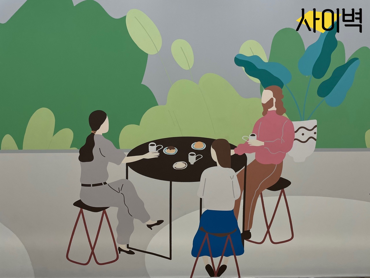 캐논코리아 사옥 벽화 시공 사진 12