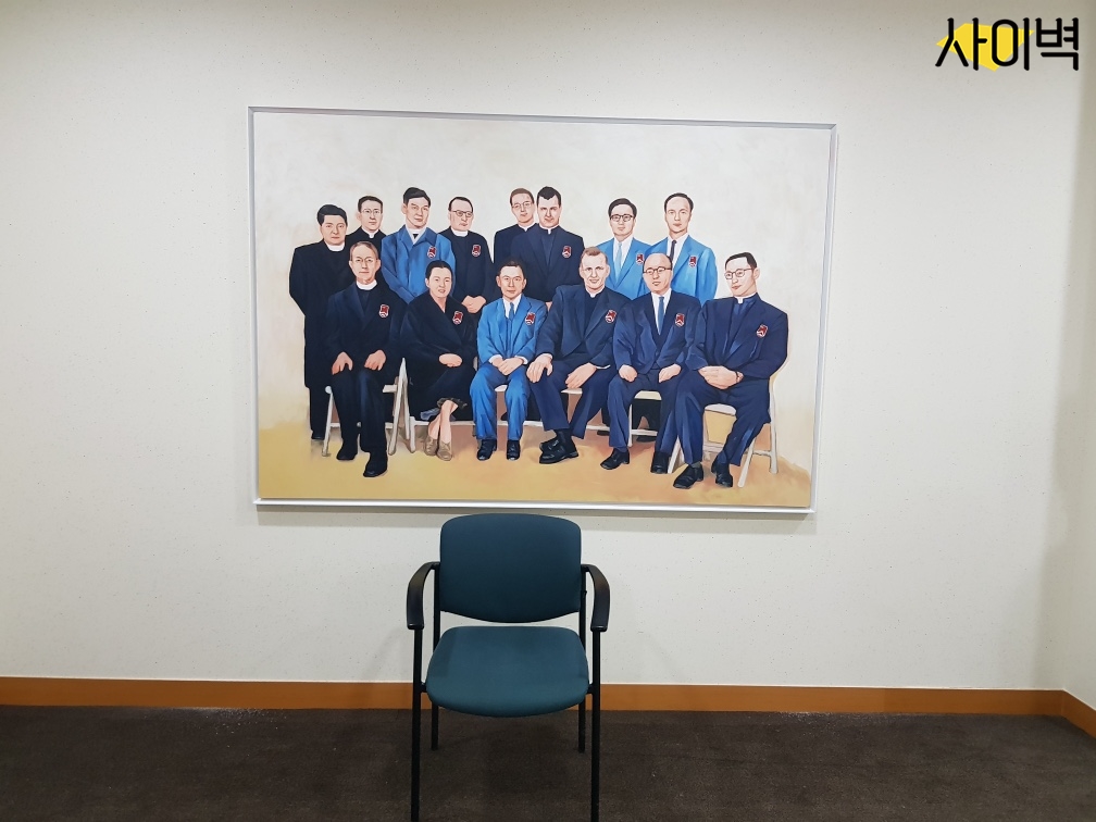 서강대학교 기념 캔버스벽화 벽화 시공